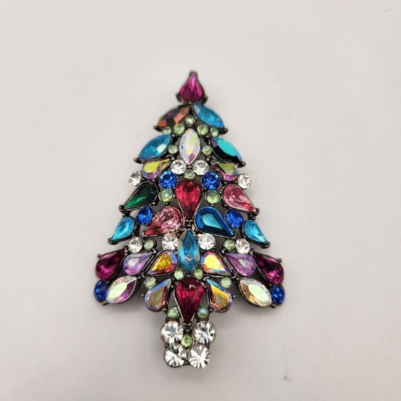 Colorful Brooch Set. Lot Of 3. Two Unbranded, One Avon 2006 Fashion Jewlery - Picture 4 of 8